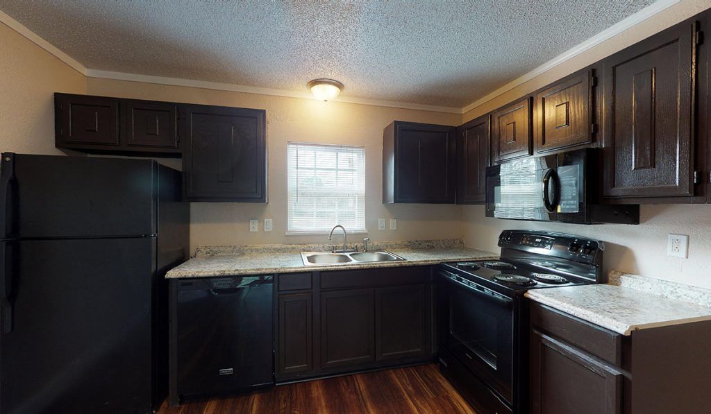 New kitchen with updated cabinets